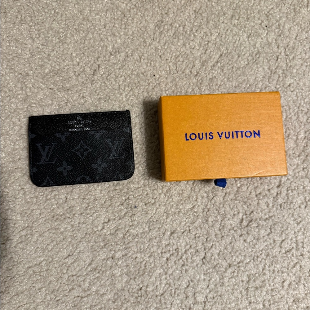 Louis Vuitton Black Monogram Card Holder